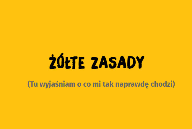 Żółte zasady